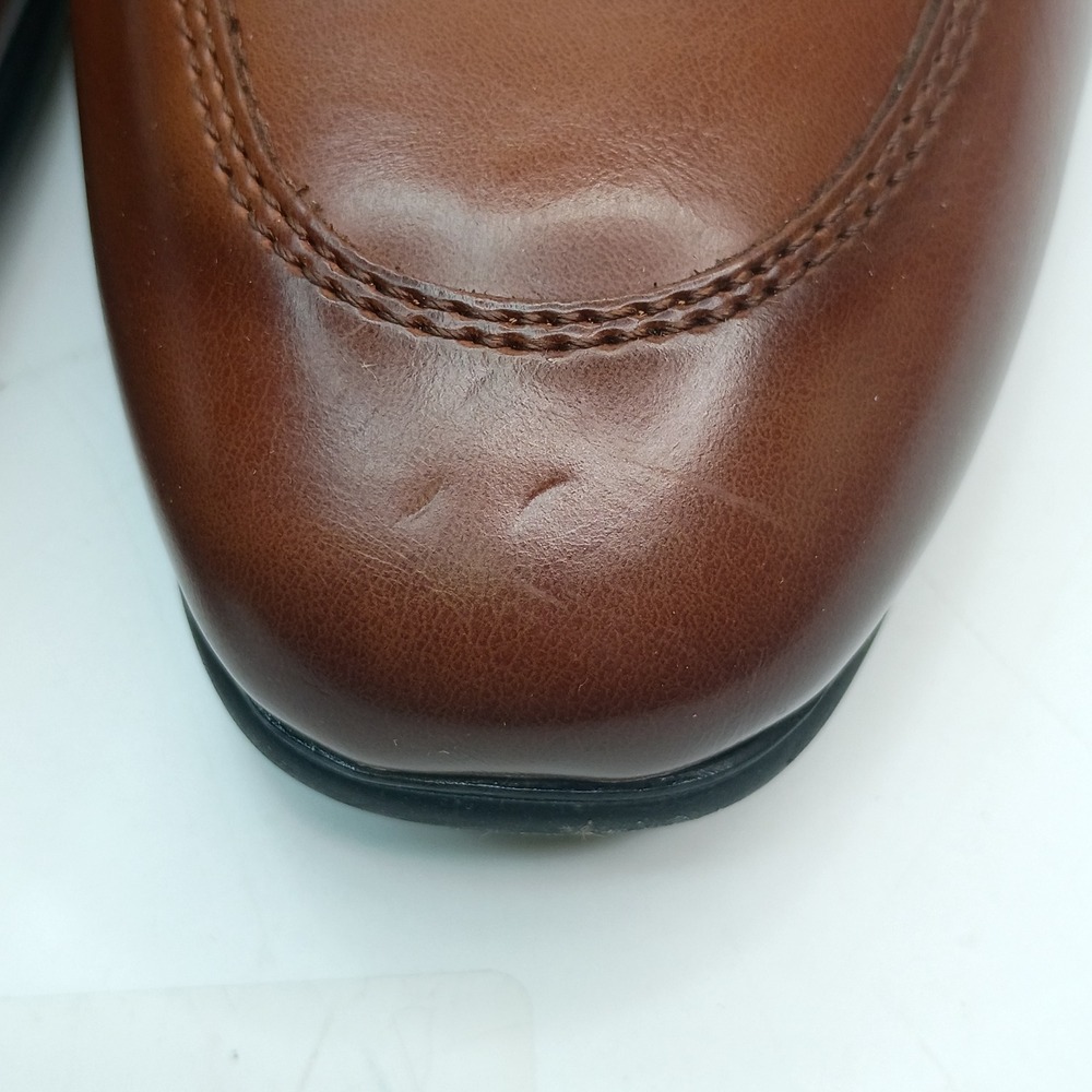 Alfani Otis Bit Loafer Men Size 8.5 M Brown Faux Leather Dress Shoes - Picture 11 of 11